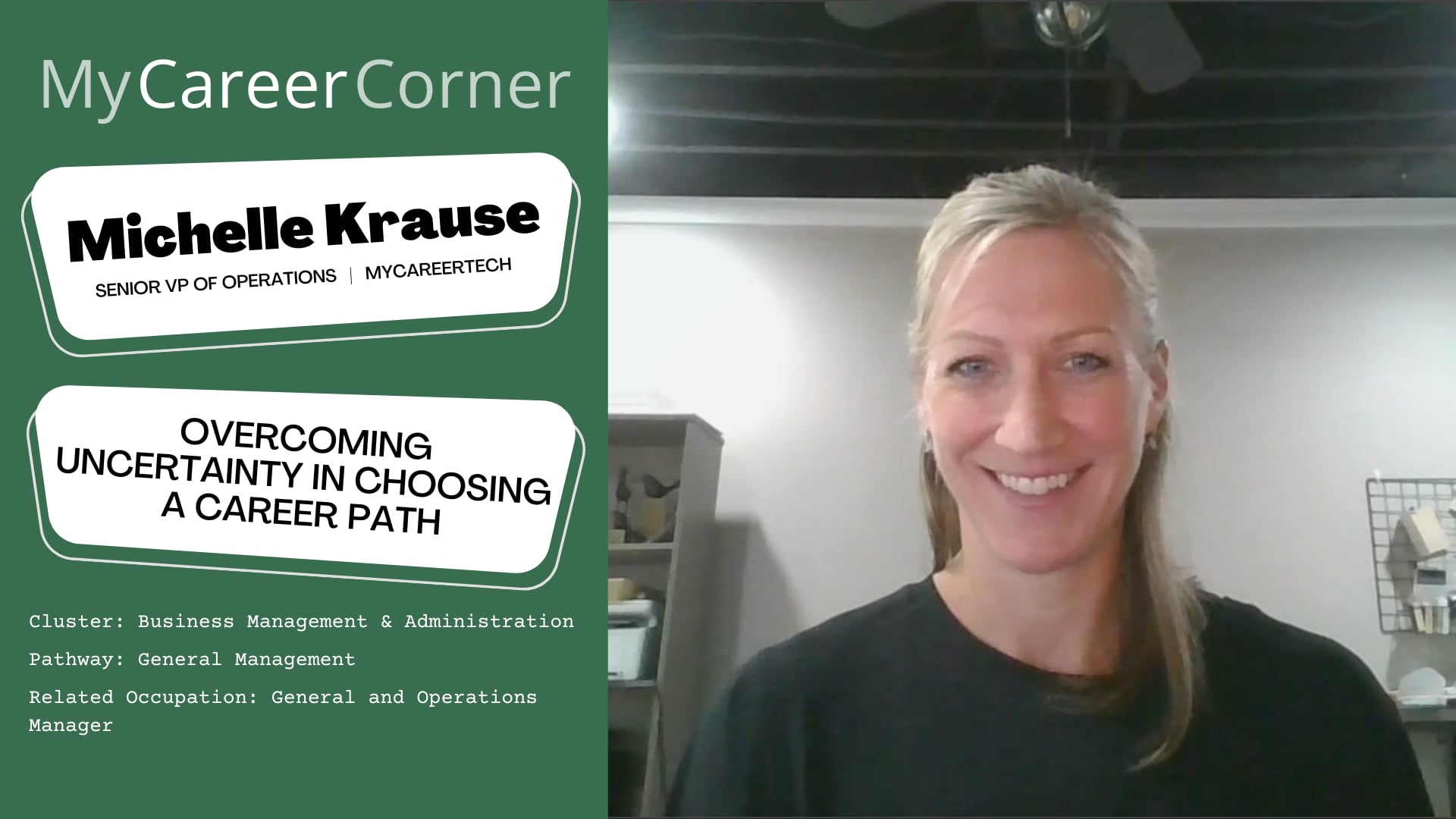 Overcoming Uncertainty in Choosing a Career Path with Michelle Krause